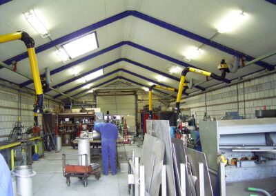 Produktionsstandort mit Absaugung und Plasma-Upgrade